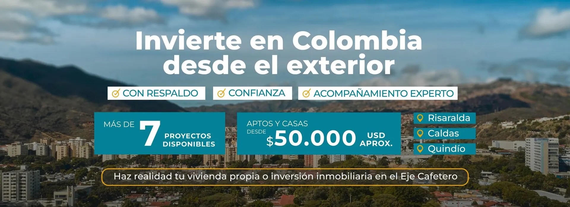 Invierte en Colombia desde el exterior